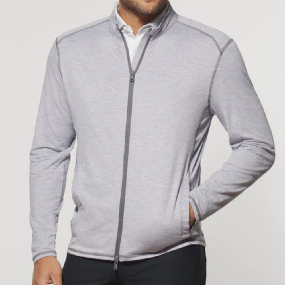 Johnnie-O cade performance heathered knit jacket
